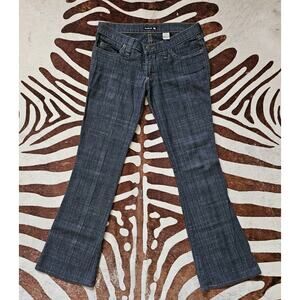 Frankie B Low Rise Flare Jeans Size 6 Made USA